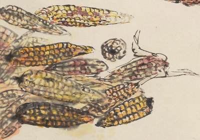 碧月说宝.国有文物商店书画专场（七） 孙雪泥 玉米