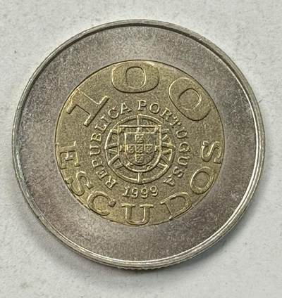 S&S Numismatic世界钱币-拍卖 第127期 葡萄牙1999年 联合国儿童基金会 100埃斯库多双色纪念币 错版-国名无e版