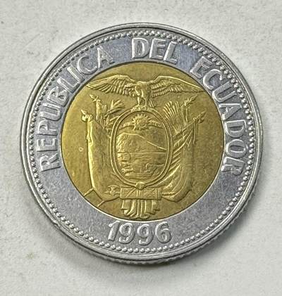 S&S Numismatic世界钱币-拍卖 第127期 厄瓜多尔1996年1000苏克雷双色币