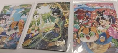 秋原瞳的小店第四十二期——踏青旅途的日子，来一场说走就走的旅行吧 - 卡游抽卡机活动卡一组3张