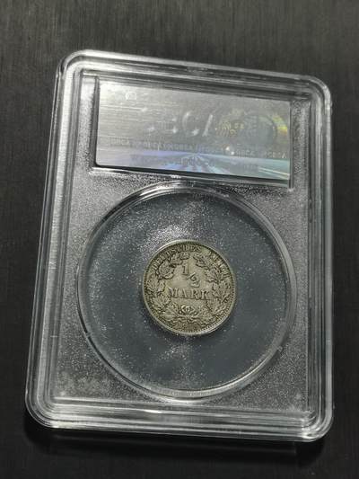 天下钱庄专场欢迎参拍 德国二分之一马克银币