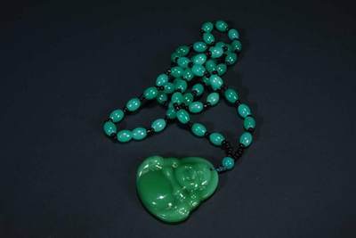 上海都达杂项专场103【全场包邮】  琉璃佛公挂件71-284