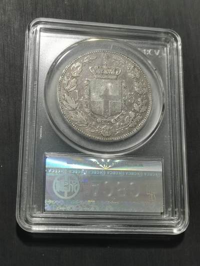 天下钱庄专场欢迎参拍 意大利翁贝托一世5里拉银币