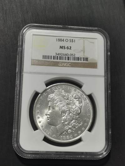天下钱庄专场欢迎参拍 NGC MS62 1884美国摩根一美元银币