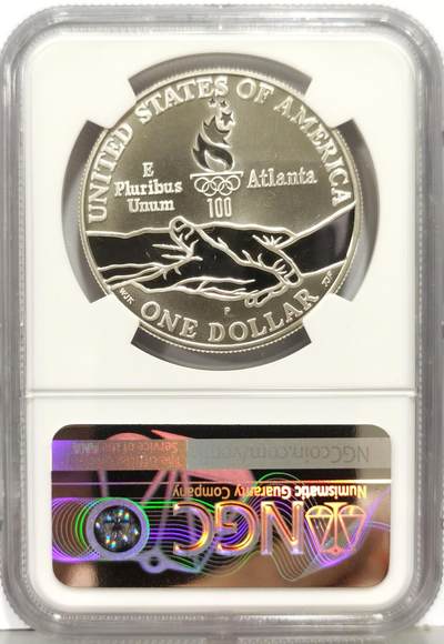 博洋堂“生趣盎然”4月精品专场暨第169期（全场包邮） NGC PF69UC 美国1995年亚特兰大奥运会-残奥纪念银币