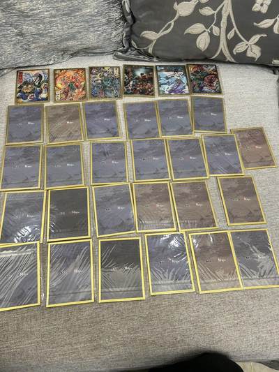 喜灰玩卡拍卖第八期，接拍品0佣金，欢迎送拍，释放现金流，让自己有资金可以购买更多喜欢的卡牌，让别的卡友能淘到更多心仪的卡牌 集画家 多吉老师绘 色纸31张 亚克力镜面工艺  8cmX11cm