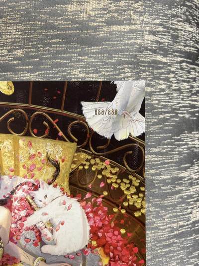 喜灰玩卡拍卖第八期，接拍品0佣金，欢迎送拍，释放现金流，让自己有资金可以购买更多喜欢的卡牌，让别的卡友能淘到更多心仪的卡牌 【A4限编】 燎原 刷子老师绘 A4大卡 折光粗闪 限编888/888编