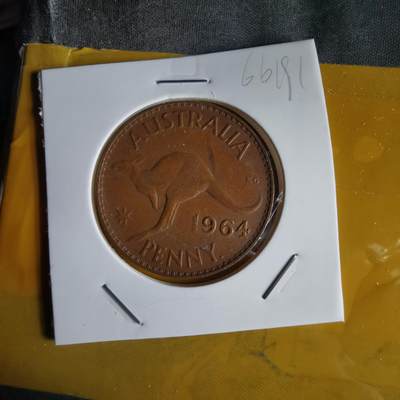 沼泽如烟--第1066场 澳大利亚1964年1便士