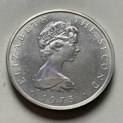 🌹外币初藏🌹🐯2026年第46场   每周二四六晚8️⃣点  世界硬币 苏联泰国纪念币 马恩岛 1975年 10便士 银币 13.0克-28.5毫米-92.5%银 发行量2万枚（KM#23a）