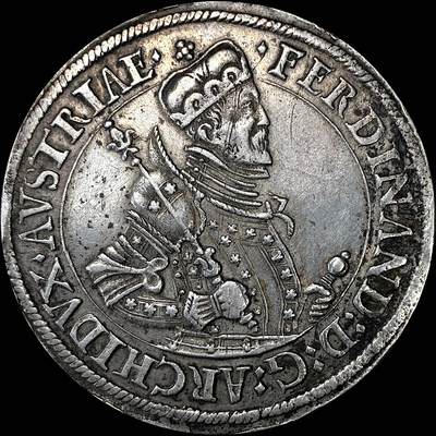 【雨安】【直播拍卖】【裸币套币-001期】 2026-04-24 周五 19:30 (金价1034, 银价18.00) [裸币各国] Austria 奥地利 1泰勒 Early早期无纪年 斐迪南二世 16世纪