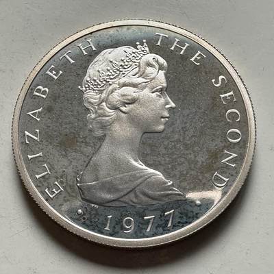 🌹外币初藏🌹🐯2026年第46场   每周二四六晚8️⃣点  世界硬币 苏联泰国纪念币 马恩岛 1977年 10便士 精制银币 13.0克-28.5毫米-92.5%银 发行量1万枚（KM# 36.1a）