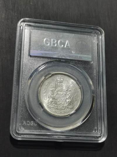 天下钱庄专场欢迎参拍 加拿大伊丽莎白半圆银币