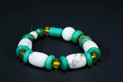 上海都达杂项专场103【全场包邮】  绿松石手串71-297