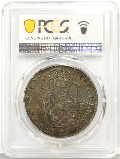 博洋堂“生趣盎然”4月精品专场暨第169期（全场包邮） PCGS XF 法占西班牙1813年约瑟夫拿破仑20R银币，少见年份