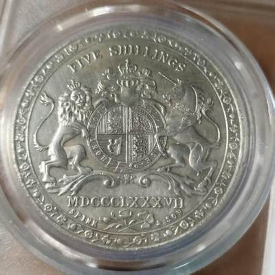 长老汇马年精选第十九场拍卖 英国1887年维多利亚纪念币后铸，金禧纪念