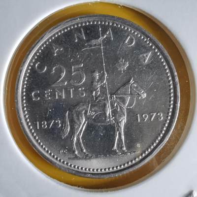 沼泽如烟--第1066场 加拿大1973年25分纪念币