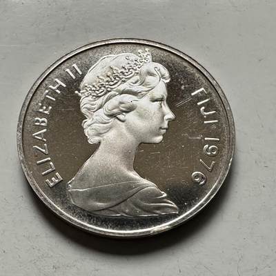 🌹外币初藏🌹🐯2026年第46场   每周二四六晚8️⃣点  世界硬币 苏联泰国纪念币 斐济 1976年 1分 精制银币 2.26克-17.5毫米-92.5%银 发行量3012枚（KM#27a）