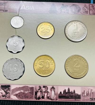 文馨钱币收藏第 303 场，【五一钱币荟，收藏盛宴】长期接代拍业务 全新马尔代夫套册币