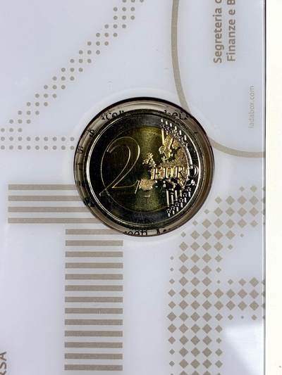 【雨安】【直播拍卖】【裸币套币-001期】 2026-04-24 周五 19:30 (金价1034, 银价18.00) [现代装帧] San Marino 欧元 圣马力诺 2欧元 2016年 莎士比亚