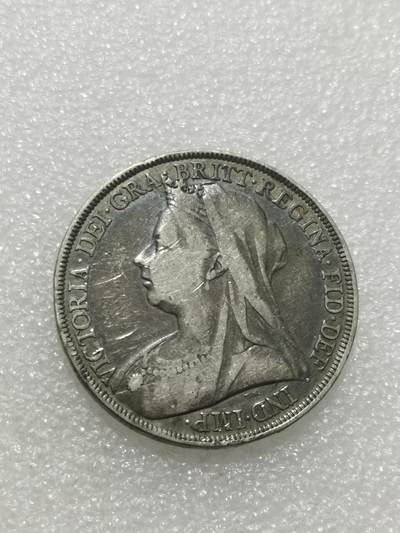 天下钱庄专场欢迎参拍 英国维多利亚披纱马剑银币