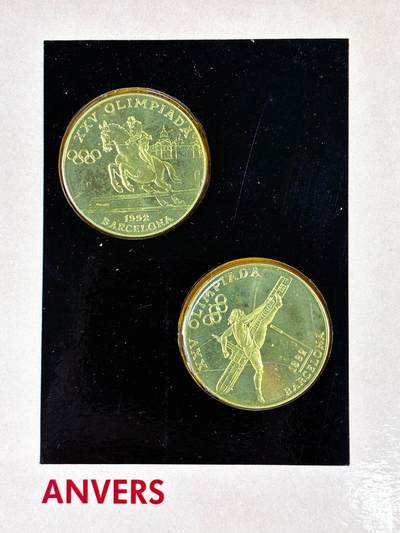 【雨安】【直播拍卖】【裸币套币-001期】 2026-04-24 周五 19:30 (金价1034, 银价18.00) [现代装帧] Andorra 安道尔 20第纳尔 1990年 奥运会