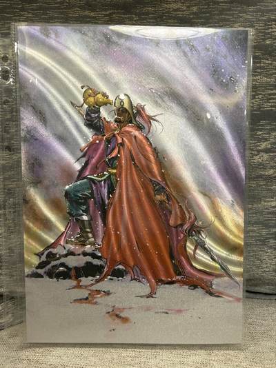 喜灰玩卡拍卖第八期，接拍品0佣金，欢迎送拍，释放现金流，让自己有资金可以购买更多喜欢的卡牌，让别的卡友能淘到更多心仪的卡牌 【A4限编】 百里 港漫水浒 夏伟义老师绘 林冲 A4大卡 限编 304/396编 折光粗闪