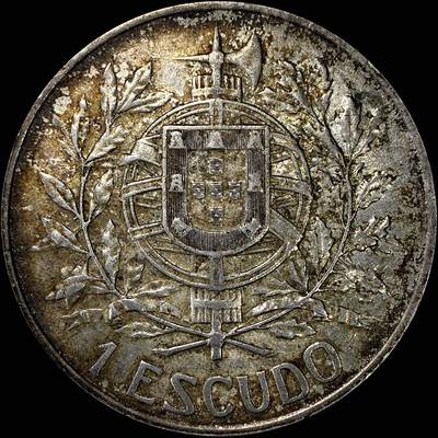 【雨安】【直播拍卖】【裸币套币-001期】 2026-04-24 周五 19:30 (金价1034, 银价18.00) [裸币各国] Portugal 葡萄牙 共和国 1埃斯库多 1910年 共和国诞生