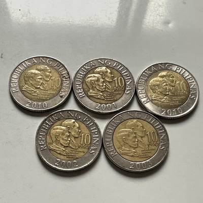 🌹外币初藏🌹🐯2026年第46场   每周二四六晚8️⃣点  世界硬币 苏联泰国纪念币 菲律宾10比索 五枚