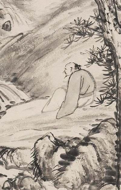 碧月说宝.国有文物商店书画专场（七） 袁培基 松下高士