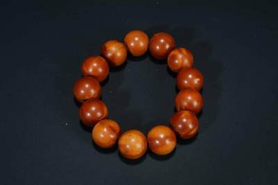 上海都达杂项专场103【全场包邮】  橄榄核圆珠手串71-334