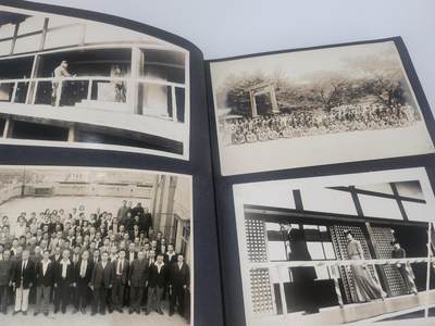 南水社第5次拍卖  战时日本大阪地区 公务人员相册 带工作单位合影+还乡军人合影+参拜明治神宫+在伊势神宫接待香淳良子皇后 