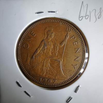 沼泽如烟--第1066场 英国1967年1便士