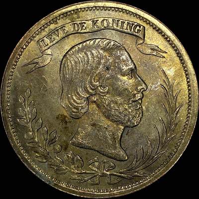 【雨安】【直播拍卖】【裸币套币-001期】 2026-04-24 周五 19:30 (金价1034, 银价18.00) [徽章奖章] Netherlands [章] 荷兰 1853年 威廉三世 访问乌特勒支