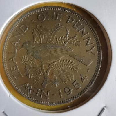 沼泽如烟--第1066场 新西兰1954年1便士