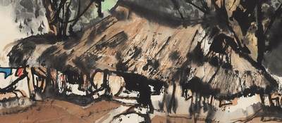 碧月说宝.国有文物商店书画专场（七） 王维宝 渔居图