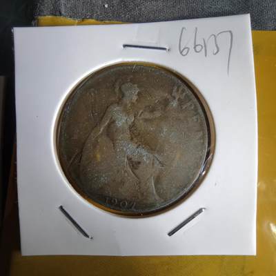 沼泽如烟--第1066场 英国1907年1便士