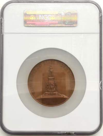 博洋堂“生趣盎然”4月精品专场暨第169期（全场包邮） NGC MS67BN PL 沙俄1894年亚历山大二世镜面纪念大铜章 纪念沙皇亚二在赫尔辛基纪念碑落成 直径69mm大规格 大铜章镜面prooflike效果极致 顶级67分无敌品相 彰显彼时的芬兰大公国作为沙俄附属国 进一步沦落沙俄的统治之下 源自俄系顶级集藏Sigma Collection 盒子边道轻微小磕无碍密封