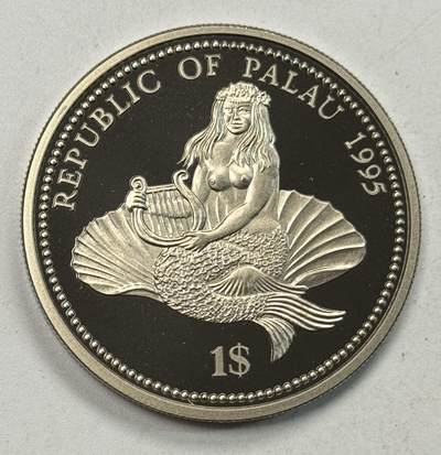 S&S Numismatic世界钱币-拍卖 第127期 帕劳1995年 海洋生物保护 1元彩色纪念币