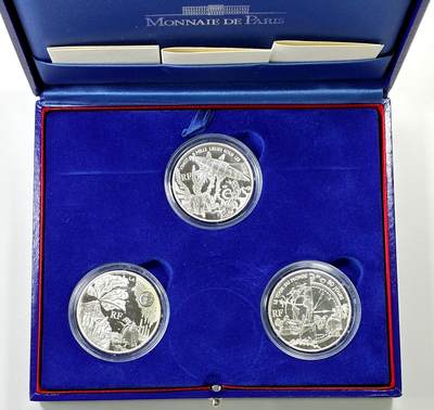 【雨安】【直播拍卖】【裸币套币-001期】 2026-04-24 周五 19:30 (金价1034, 银价18.00) [现代装帧] France 欧元 法国 1.5欧元 2005年 作家儒勒·凡尔纳