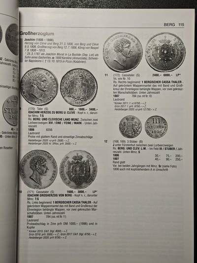 【德藏】世界币章拍卖第171期（拍品征集中~欢迎藏友联系）  全新 2026最新版 德国德国巴滕贝格大目录 1800年-至今 硬壳精装 铜板纸印刷 全书约736页