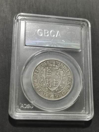 天下钱庄专场欢迎参拍 英国维多利亚披纱半克朗银币