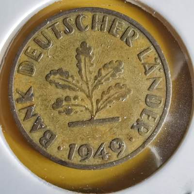 沼泽如烟--第1066场 德国1949年10芬尼银行版