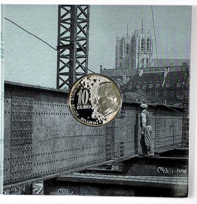 【雨安】【直播拍卖】【裸币套币-001期】 2026-04-24 周五 19:30 (金价1034, 银价18.00) [现代装帧] Belgium 欧元 比利时 10欧元 2002年 铁路