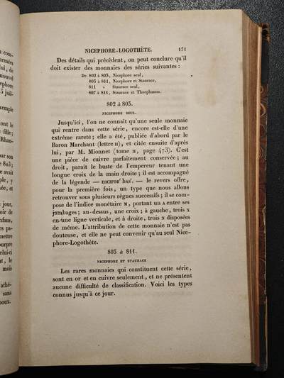 【德藏】世界币章拍卖第171期（拍品征集中~欢迎藏友联系） 1856年 拜占庭钱币序列分类论 硬壳精装 封面开裂 品相如图 全书约488页