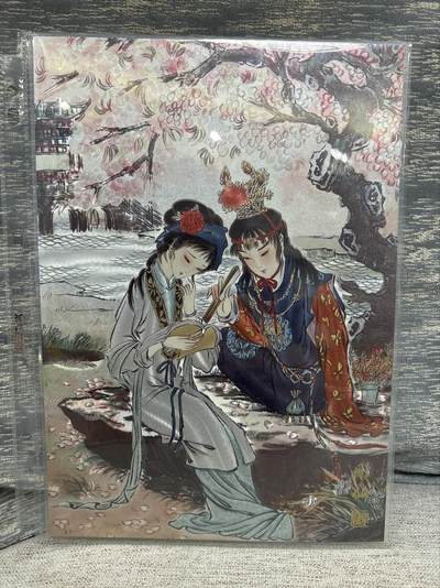 喜灰玩卡拍卖第八期，接拍品0佣金，欢迎送拍，释放现金流，让自己有资金可以购买更多喜欢的卡牌，让别的卡友能淘到更多心仪的卡牌 【A4限编】 燎原 雕仙红楼 雕仙老师绘 林黛玉贾宝玉 A4大卡 限编 888/888编 折光粗闪