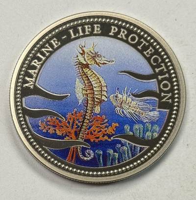 S&S Numismatic世界钱币-拍卖 第127期 帕劳1995年 海洋生物保护 1元彩色纪念币