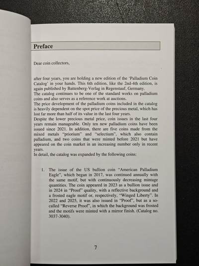 【德藏】世界币章拍卖第171期（拍品征集中~欢迎藏友联系） 全新 2025版 铂金钱币目录 全彩铜板纸印刷 全书约175页