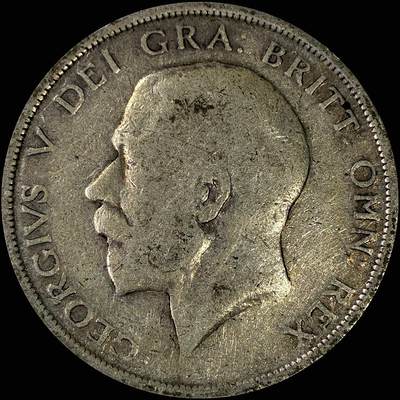 【雨安】【直播拍卖】【裸币套币-001期】 2026-04-24 周五 19:30 (金价1034, 银价18.00) [裸币各国] Great Britain 英国 1/2克朗 1916年 乔治五世