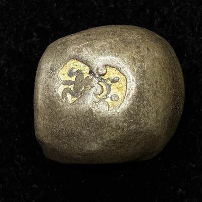 【雨安】【直播拍卖】【裸币套币-001期】 2026-04-24 周五 19:30 (金价1034, 银价18.00) [裸币各国] Thailand 泰国 屁股锭 约15克