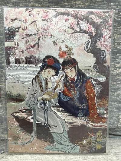 喜灰玩卡拍卖第八期，接拍品0佣金，欢迎送拍，释放现金流，让自己有资金可以购买更多喜欢的卡牌，让别的卡友能淘到更多心仪的卡牌 【A4限编】 燎原 雕仙红楼 雕仙老师绘 林黛玉贾宝玉 A4大卡 限编 888/888编 折光粗闪